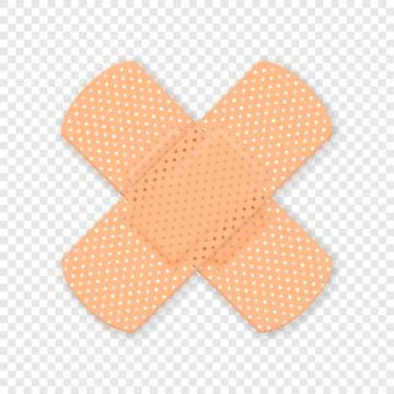 Vector 3d Realistic Medical Patch Icon Closeup Isolated on Transparent Illustrazione stock