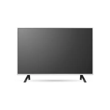 Vector 3d Realistic Modern TV Screen. Minimalistic Stylish Lcd Panel, Led TV Stock Illustration