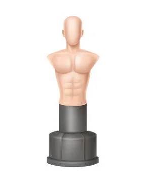Vector 3d realistic punching bag - human body Stock-Illustration