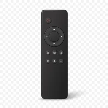 Vector 3d Realistic Remote Control, Isolated. TV Remote Control, Modern Remote イラスト素材