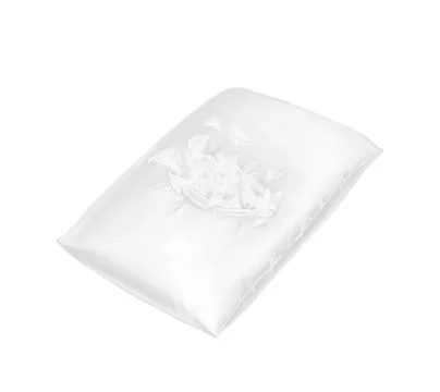 Vector 3d realistic torn pillow. Template, mockup Stock-Illustration