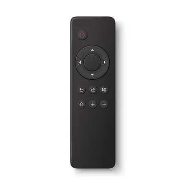 Vector 3d Realistic TV Remote Control, Isolated. Smart Remote Controller Device Ilustración de archivo
