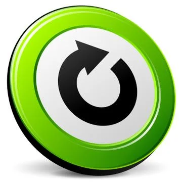 Vector 3d refresh icon Stock Illustration