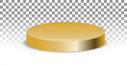 Vector 3D scene for advertising and product presentation on a transparent Stock Illustration