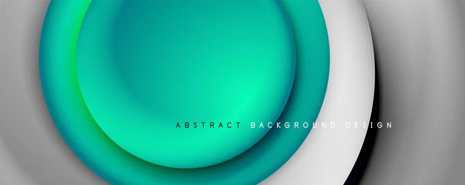 Vector 3d style abstract swirl circles, modern techno digital trendy abstract Stockillustratie