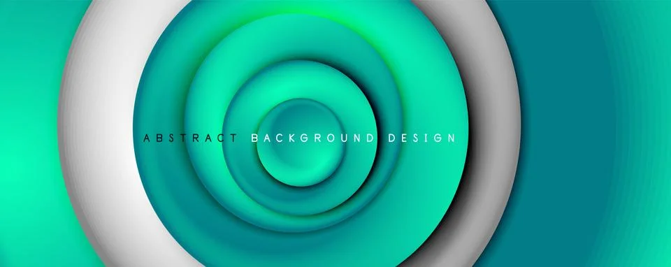 Vector 3d style abstract swirl circles, modern techno digital trendy abstract 스톡 일러스트