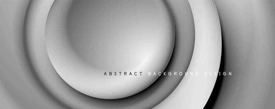 Vector 3d style abstract swirl circles, modern techno digital trendy abstract 库存插图