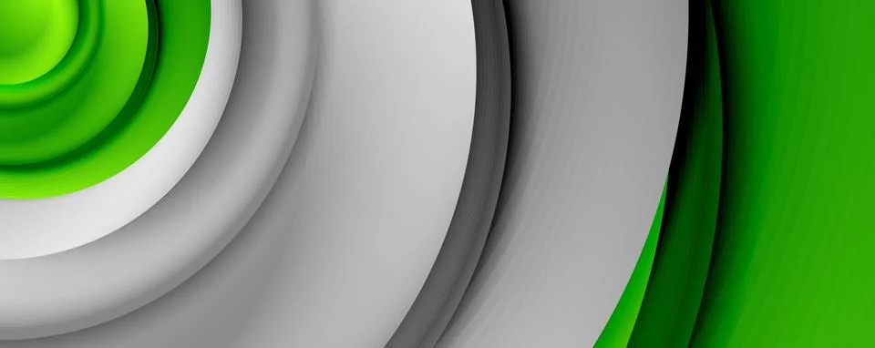 Vector 3d style abstract swirl circles, modern techno digital trendy abstract Stockillustratie