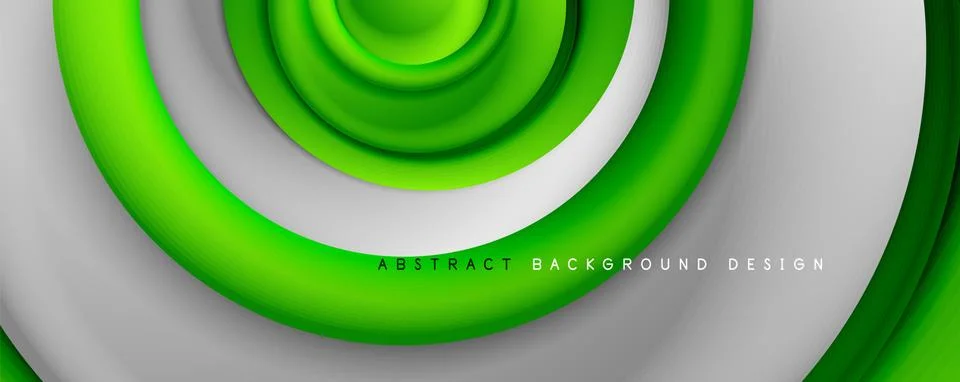 Vector 3d style abstract swirl circles, modern techno digital trendy abstract Illustrazione stock