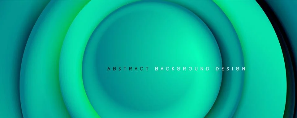 Vector 3d style abstract swirl circles, modern techno digital trendy abstract Stock Illustration