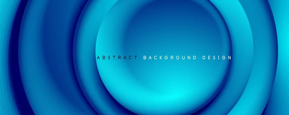 Vector 3d style abstract swirl circles, modern techno digital trendy abstract Illustrazione stock