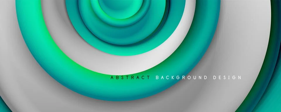 Vector 3d style abstract swirl circles, modern techno digital trendy abstract 스톡 일러스트