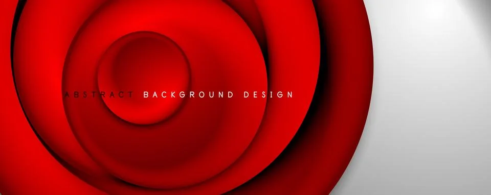 Vector 3d style abstract swirl circles, modern techno digital trendy abstract Illustrazione stock