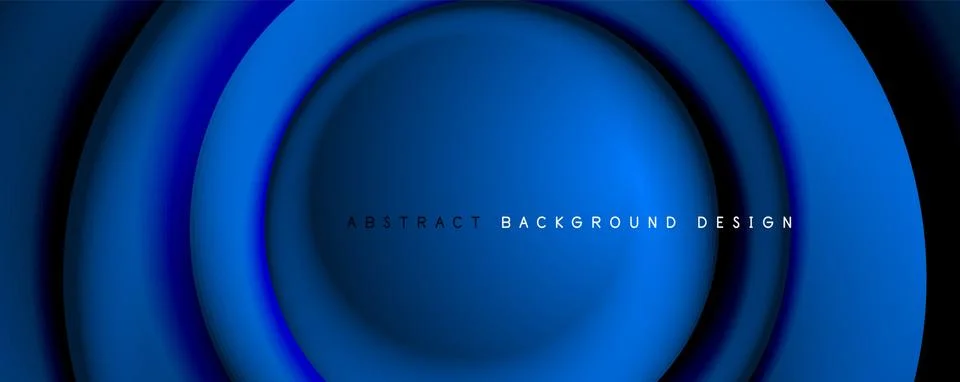 Vector 3d style abstract swirl circles, modern techno digital trendy abstract 스톡 일러스트