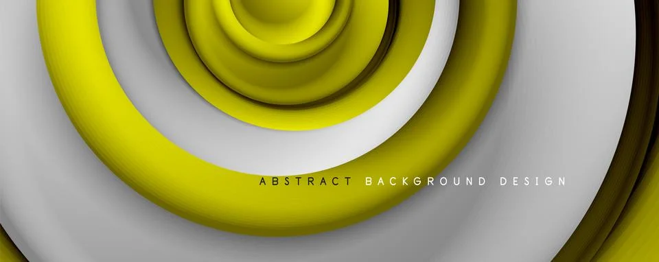 Vector 3d style abstract swirl circles, modern techno digital trendy abstract Illustrazione stock
