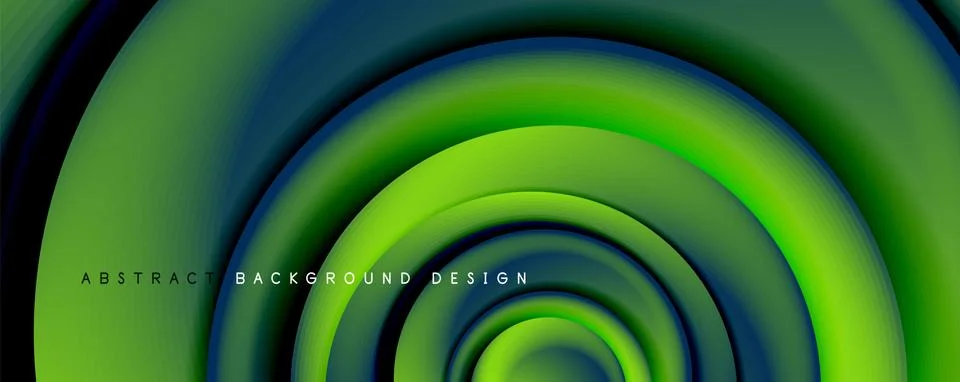 Vector 3d style abstract swirl circles, modern techno digital trendy abstract Stock Illustration