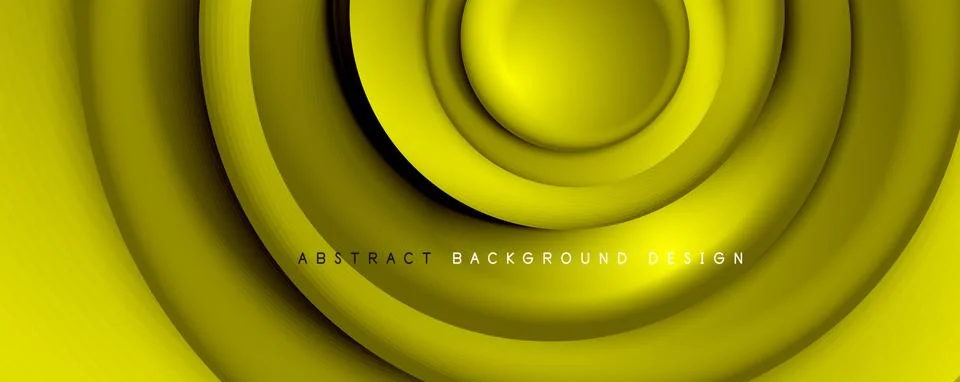 Vector 3d style abstract swirl circles, modern techno digital trendy abstract Stockillustratie