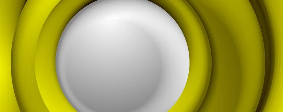 Vector 3d style abstract swirl circles, modern techno digital trendy abstract イラスト素材