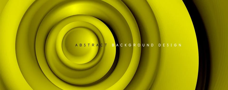 Vector 3d style abstract swirl circles, modern techno digital trendy abstract イラスト素材