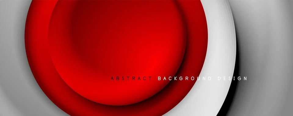 Vector 3d style abstract swirl circles, modern techno digital trendy abstract Illustrazione stock