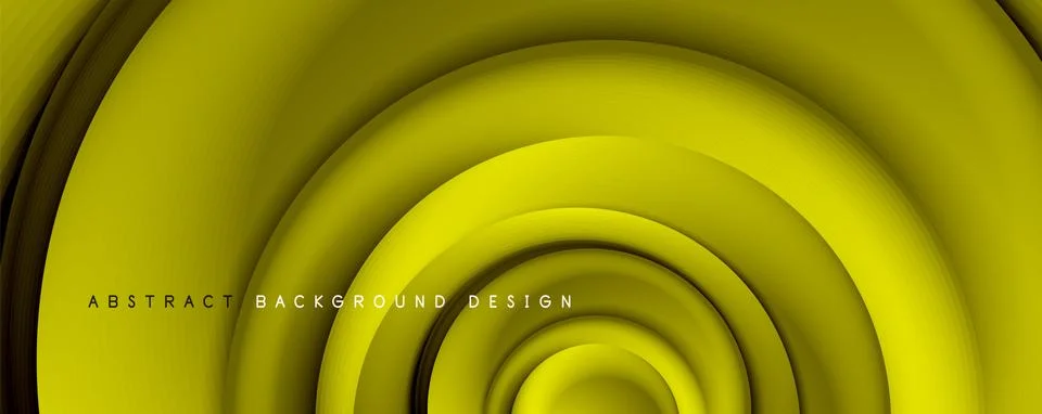 Vector 3d style abstract swirl circles, modern techno digital trendy abstract Stockillustratie