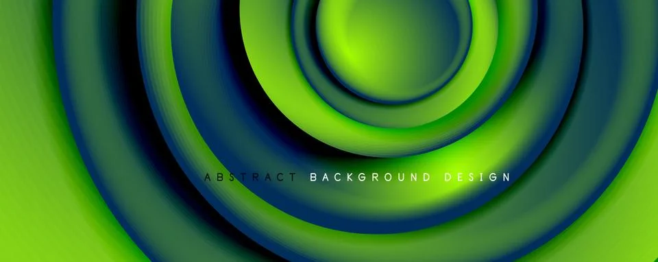 Vector 3d style abstract swirl circles, modern techno digital trendy abstract 스톡 일러스트