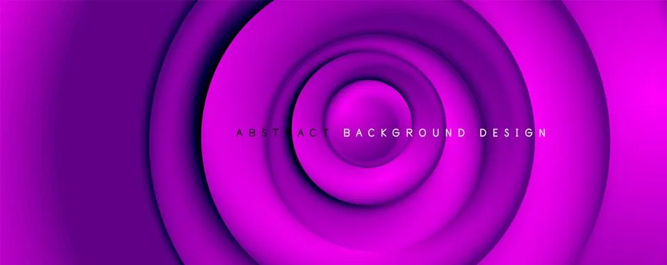 Vector 3d style abstract swirl circles, modern techno digital trendy abstract 스톡 일러스트