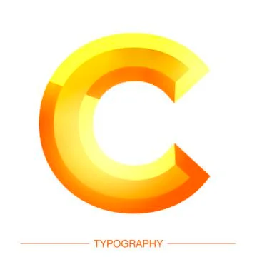 Vector 3D Sunshine letter bold style modern typography for decoration, logo Stock Illustration