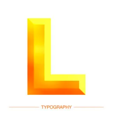 Vector 3D Sunshine letter bold style modern typography for decoration, logo Stock Illustration
