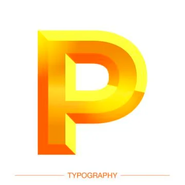 Vector 3D Sunshine letter bold style modern typography for decoration, logo Stock Illustration