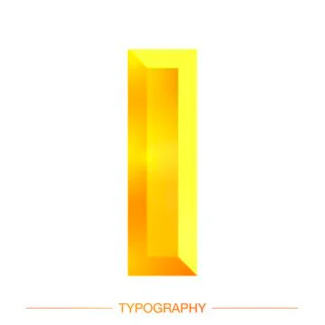 Vector 3D Sunshine letter bold style modern typography for decoration, logo Stock Illustration