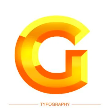 Vector 3D Sunshine letter bold style modern typography for decoration, logo Stock Illustration