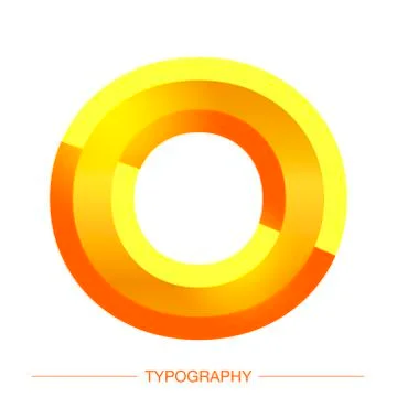 Vector 3D Sunshine letter bold style modern typography for decoration, logo Stock Illustration