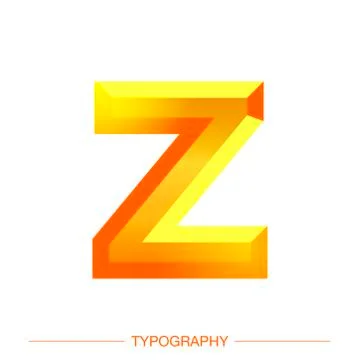 Vector 3D Sunshine letter bold style modern typography for decoration, logo Stock Illustration