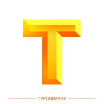 Vector 3D Sunshine letter bold style modern typography for decoration, logo Stock Illustration