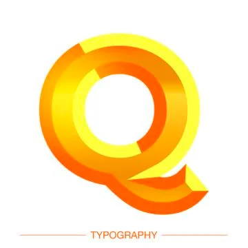 Vector 3D Sunshine letter bold style modern typography for decoration, logo Stock Illustration