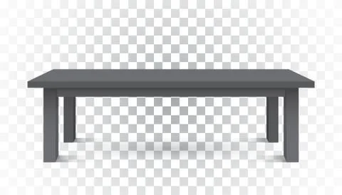 Vector 3d table for object presentation. Empty dark top table on isolated bac Stock Illustration