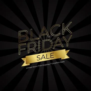 Vector 3d text effect black friday with luxury background, Black Friday Sal.. Illustrazione stock
