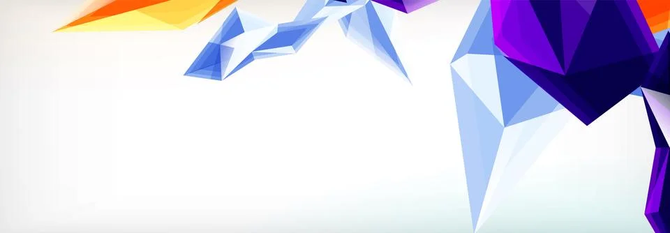 Vector 3d triangles and pyramids abstract background for business or technology Stock Illustration