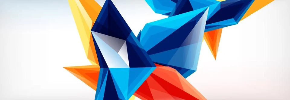 Vector 3d triangles and pyramids abstract background for business or technology イラスト素材