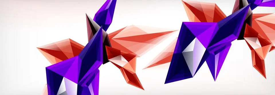 Vector 3d triangles and pyramids abstract background for business or technology イラスト素材