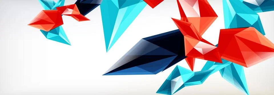 Vector 3d triangles and pyramids abstract background for business or technology イラスト素材