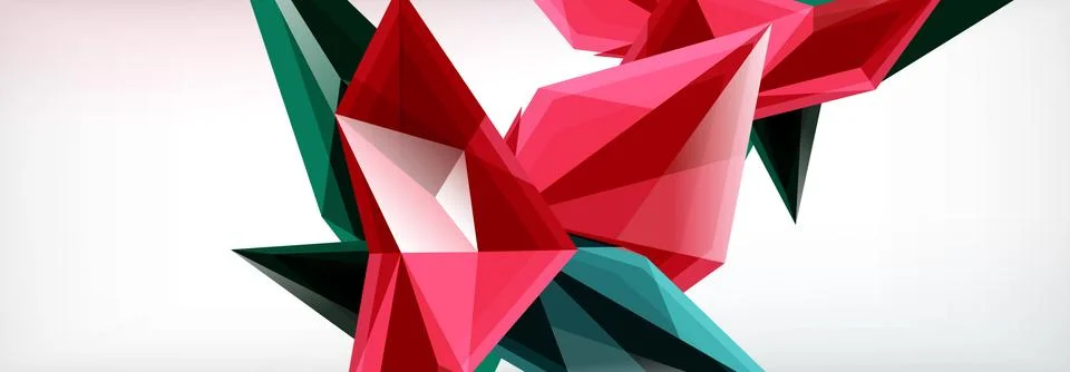 Vector 3d triangles and pyramids abstract background for business or technology イラスト素材
