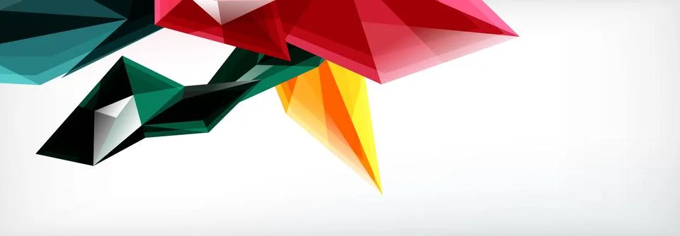 Vector 3d triangles and pyramids abstract background for business or technology イラスト素材