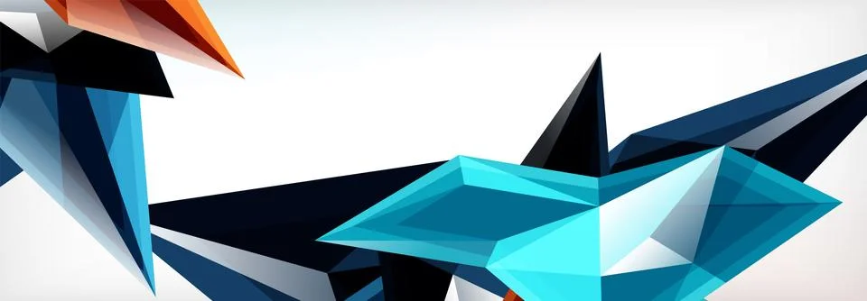 Vector 3d triangles and pyramids abstract background for business or technology イラスト素材