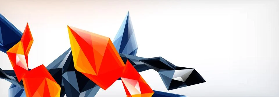 Vector 3d triangles and pyramids abstract background for business or technology イラスト素材