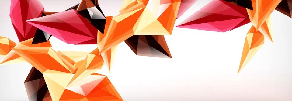 Vector 3d triangles and pyramids abstract background for business or technology イラスト素材