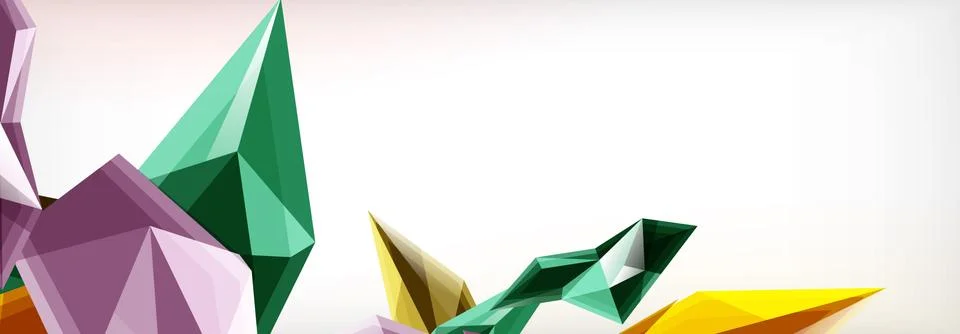 Vector 3d triangles and pyramids abstract background for business or technology イラスト素材