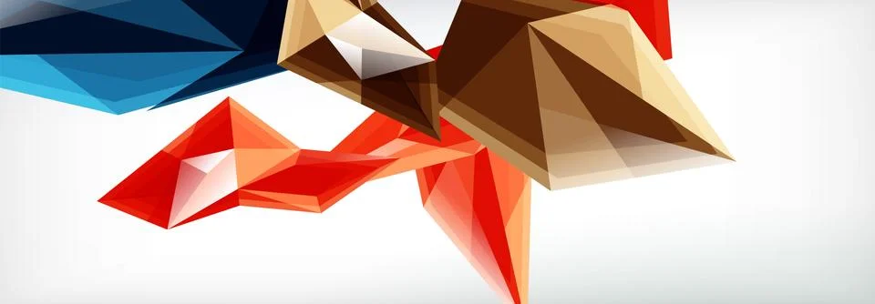 Vector 3d triangles and pyramids abstract background for business or technology イラスト素材