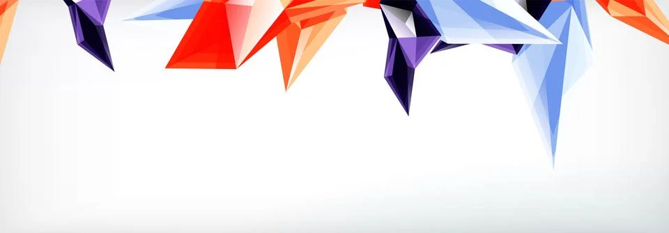 Vector 3d triangles and pyramids abstract background for business or technology Stockillustratie